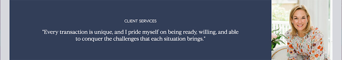 Screenshot of a quote from Ana, talking about how each transaction is unique